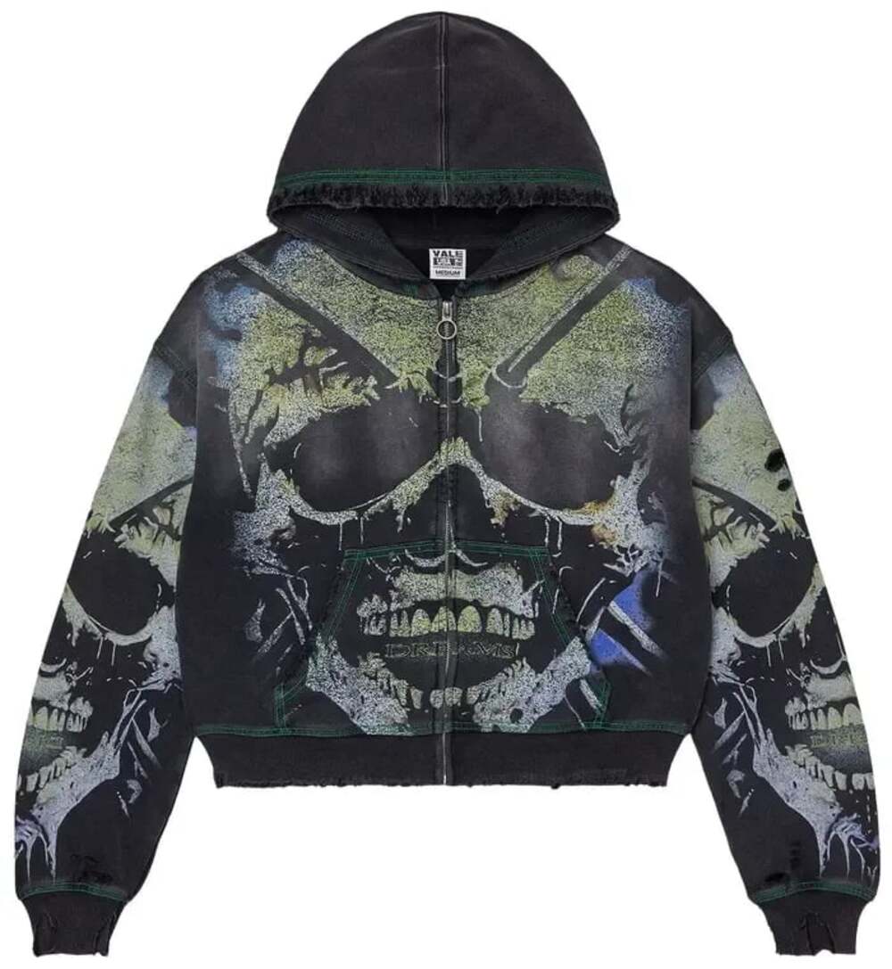 Vale Forever Gravedigger Zip Up Hoodie Black